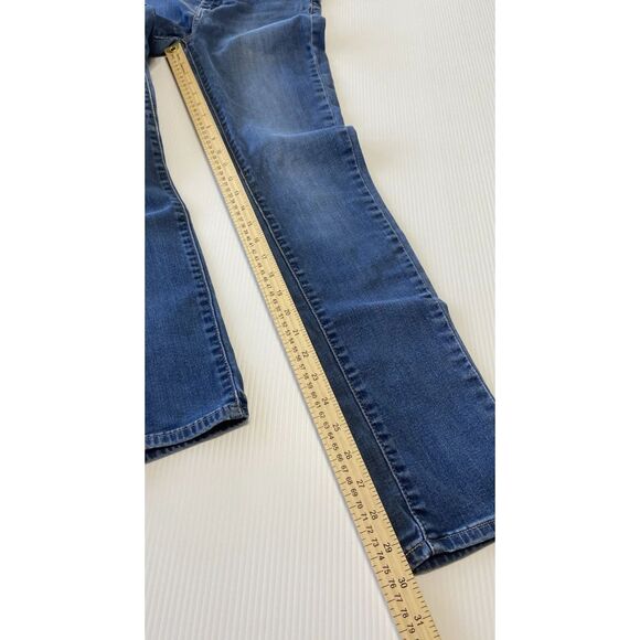 Levis Mid Rise Skinny Faded Blue Denim Jeans Women's Size 28 X 30 (actual 26x30) - Picture 7 of 13